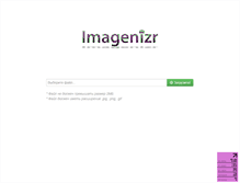 Tablet Screenshot of imagenizr.net